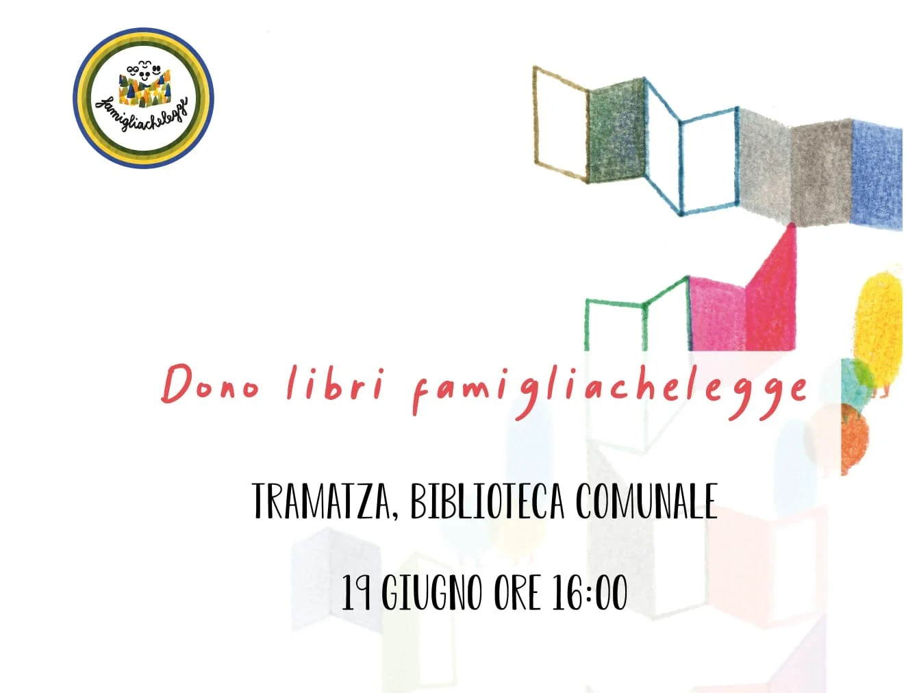 Dono libri Famiglia che legge