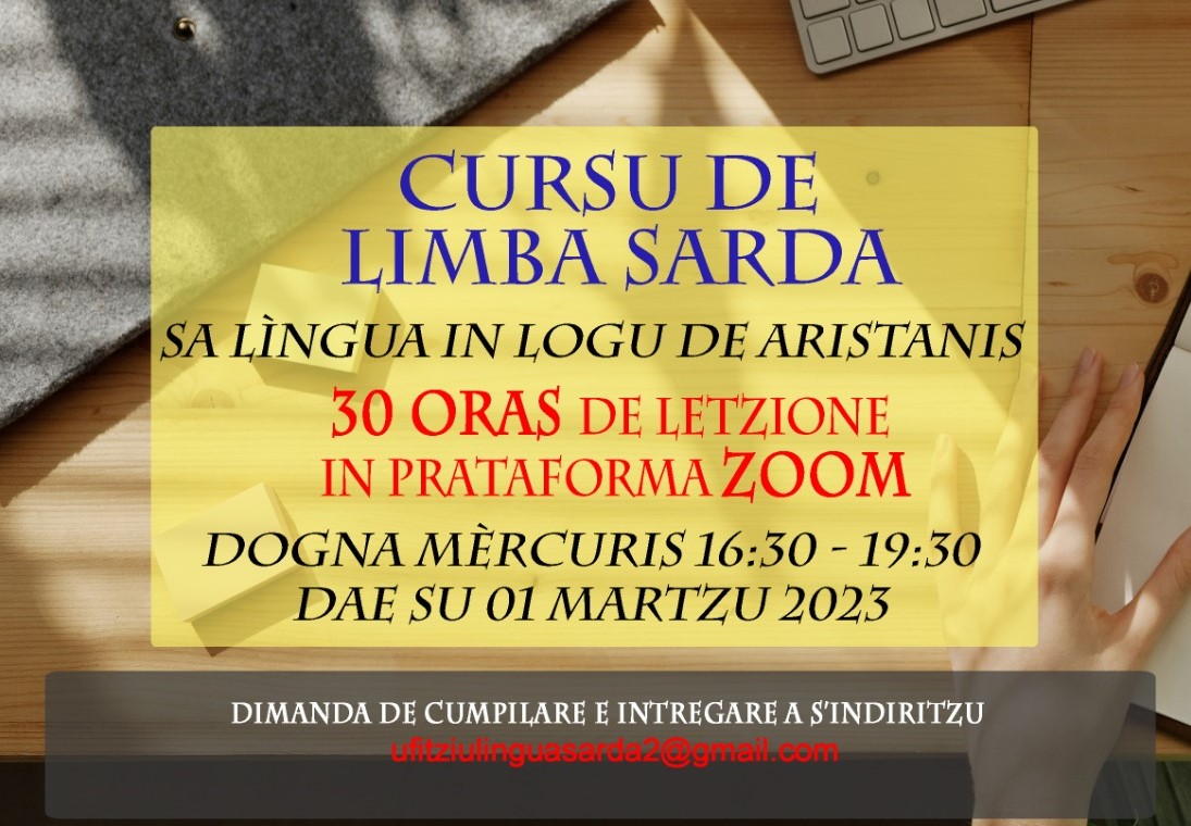 Corso di lingua sarda - avvio iscrizioni