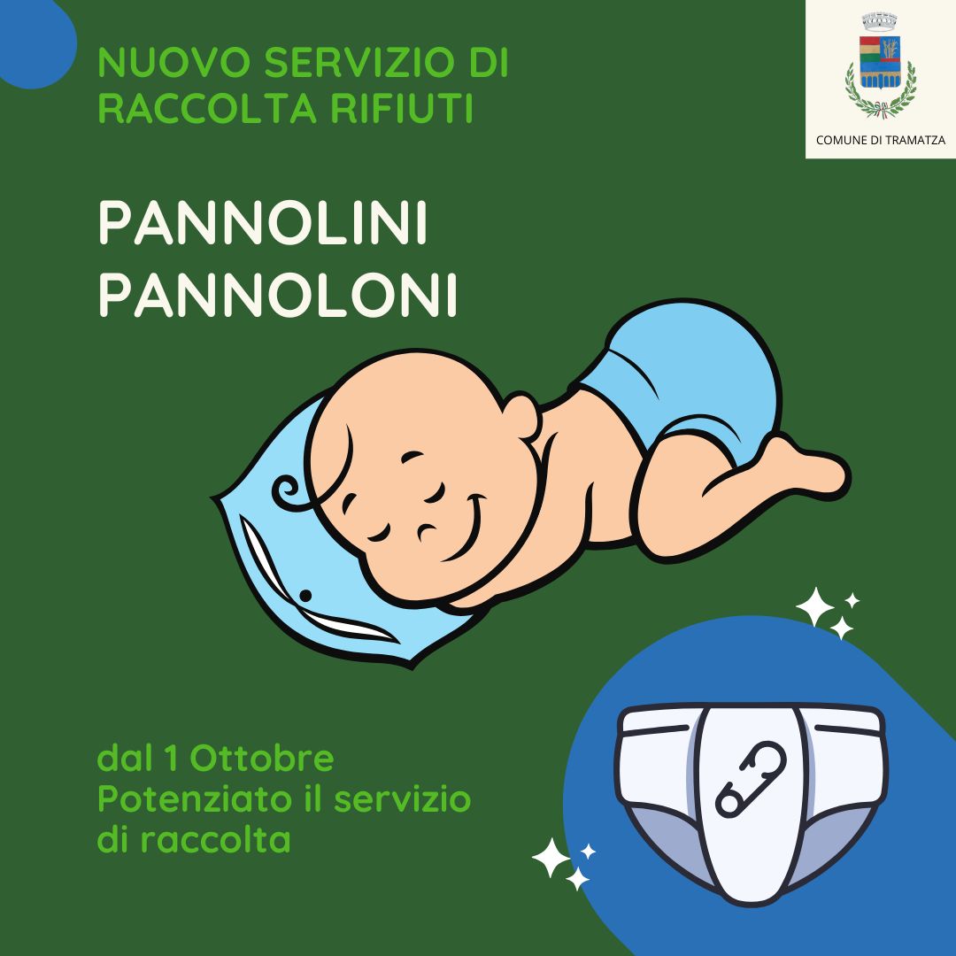NUOVO SERVIZIO RACCOLTA RIFIUTI URBANI-  Modalità di accesso al servizio di ritiro dei pannolini  e degli ausili igienici