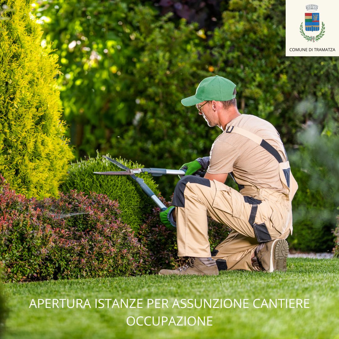 APERTURA ISTANZE PER ASSUNZIONE CANTIERE OCCUPAZIONE